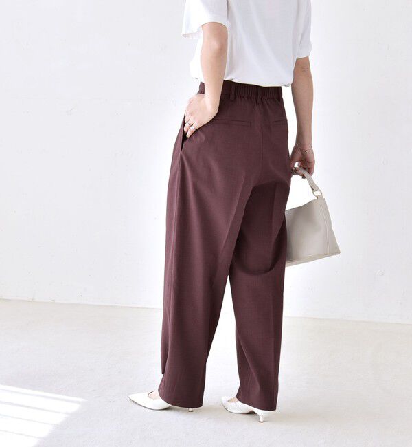 quaranciel「《予約》quaranciel:〈洗濯機可能〉CALCULO(R)使用 イージー テーパード パンツ」|その他|