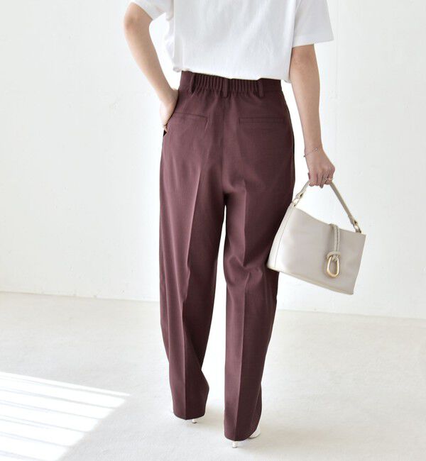 quaranciel「《予約》quaranciel:〈洗濯機可能〉CALCULO(R)使用 イージー テーパード パンツ」|その他|