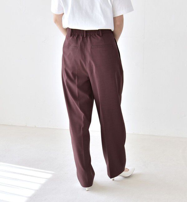 quaranciel「《予約》quaranciel:〈洗濯機可能〉CALCULO(R)使用 イージー テーパード パンツ」|その他|