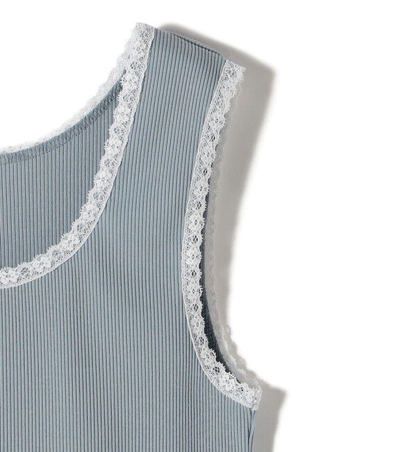 SHIPS for women「〈手洗い可能〉レース トリミング 2WAY タンクトップ」|タンクトップ|