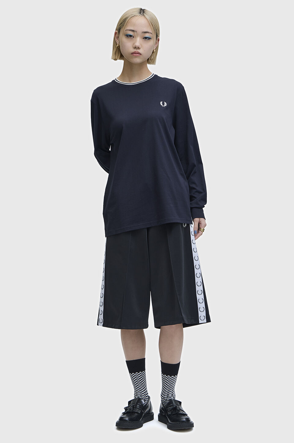 FRED PERRY 「Long Sleeve Twin Tipped T-Shirt」|Tシャツ・カットソー|