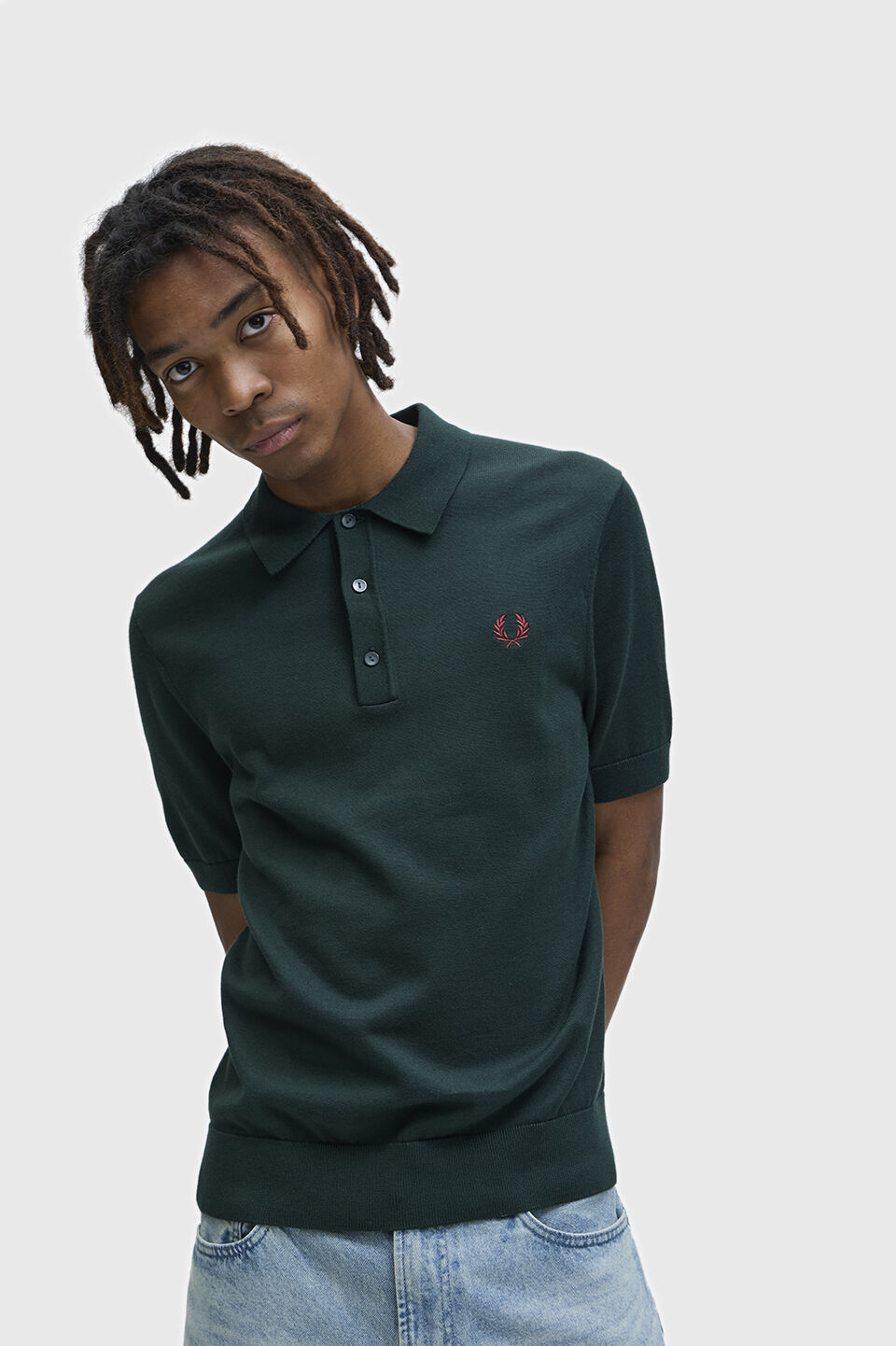 FRED PERRY 「Cotton Knitted Polo Shirt」|ポロシャツ|GRASSROOTS