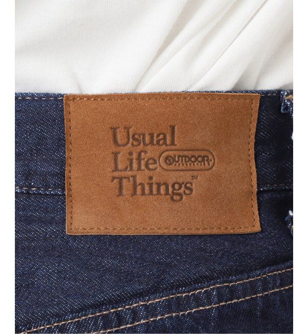 OUTDOOR PRODUCTS Usual Things「追加3 ULTライトデニムハイライズルーズ5PKT」|デニム|