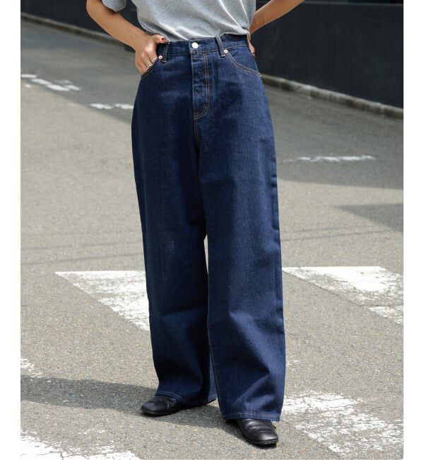 OUTDOOR PRODUCTS Usual Things「追4 ULTデニムハイライズルーズ5PKT」|デニム|