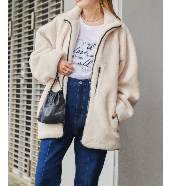 OUTDOOR PRODUCTS Usual Things「スタンドカラーボアブルゾン」|その他|