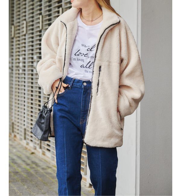 OUTDOOR PRODUCTS Usual Things「スタンドカラーボアブルゾン」|その他|