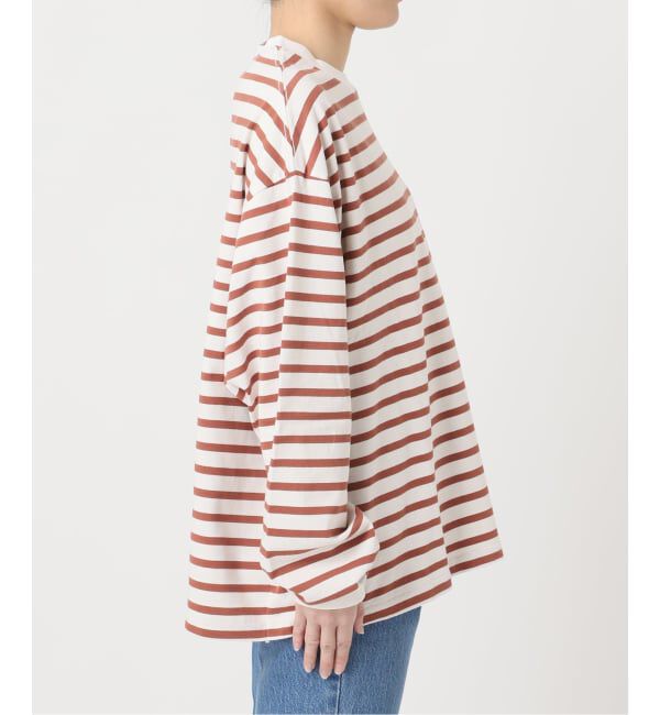 OUTDOOR PRODUCTS Usual Things「コットンボーダークルーネックワイドTEE」|Tシャツ・カットソー|