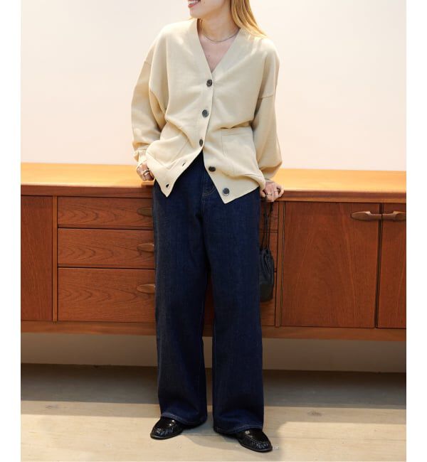 OUTDOOR PRODUCTS Usual Things「リネンコットンVネックコクーンカーディガン」|カーディガン|