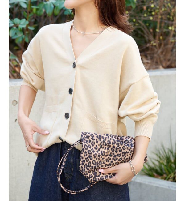 OUTDOOR PRODUCTS Usual Things「リネンコットンVネックコクーンカーディガン」|カーディガン|