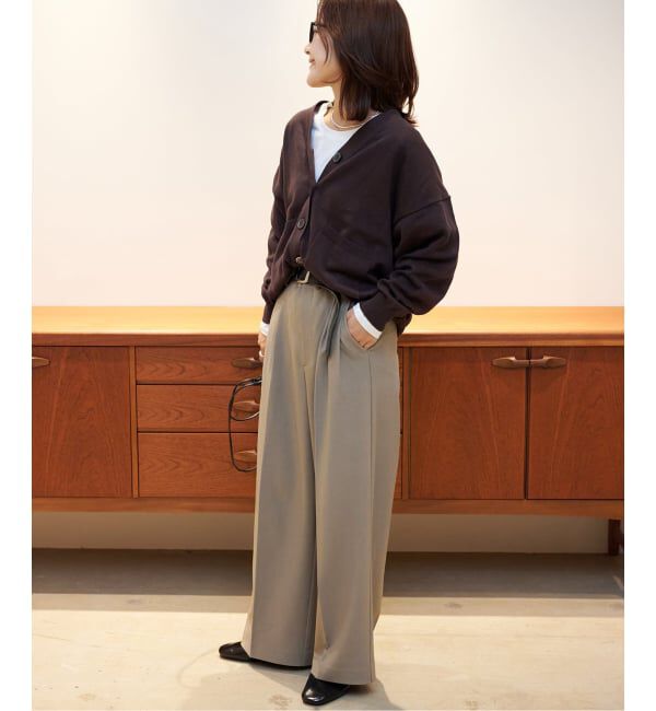 OUTDOOR PRODUCTS Usual Things「リネンコットンVネックコクーンカーディガン」|カーディガン|