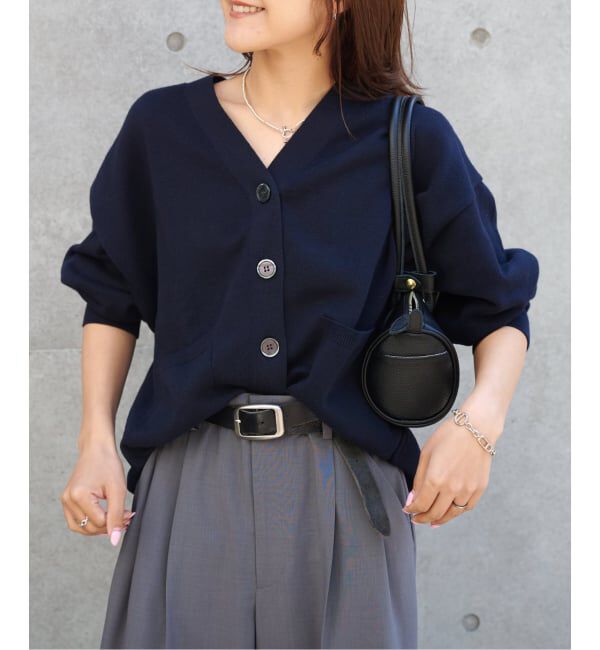 OUTDOOR PRODUCTS Usual Things「リネンコットンVネックコクーンカーディガン」|カーディガン|