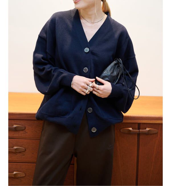 OUTDOOR PRODUCTS Usual Things「リネンコットンVネックコクーンカーディガン」|カーディガン|