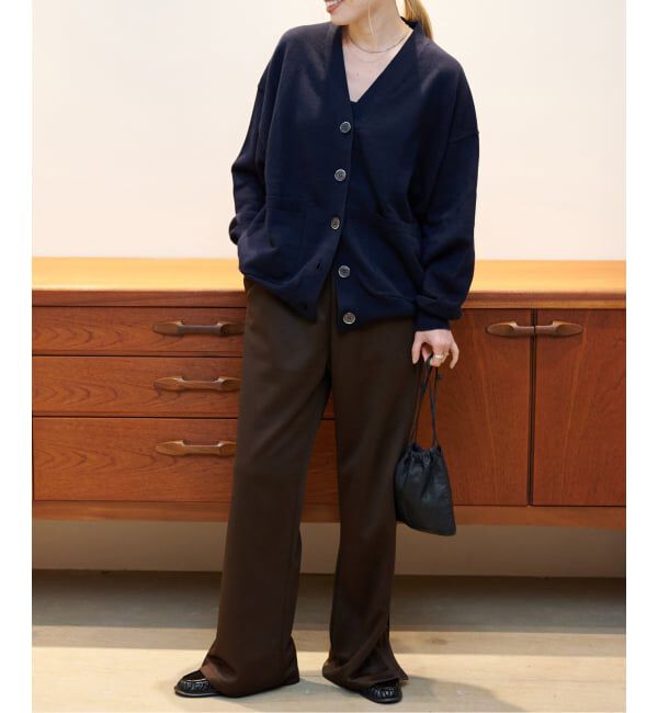 OUTDOOR PRODUCTS Usual Things「リネンコットンVネックコクーンカーディガン」|カーディガン|