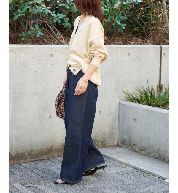 OUTDOOR PRODUCTS Usual Things「リネンコットンVネックコクーンカーディガン」|カーディガン|