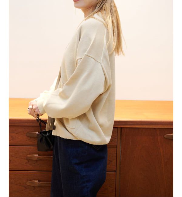 OUTDOOR PRODUCTS Usual Things「リネンコットンVネックコクーンカーディガン」|カーディガン|