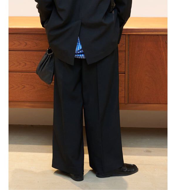 OUTDOOR PRODUCTS Usual Things「≪予約 WEB限定追加 ≫ORDINARY タックワイドスラックス」|スラックス|