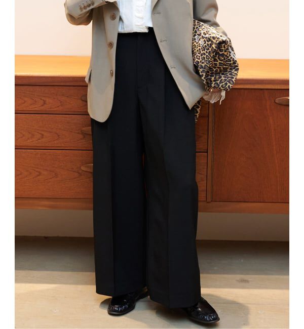 OUTDOOR PRODUCTS Usual Things「≪予約 WEB限定追加 ≫ORDINARY タックワイドスラックス」|スラックス|