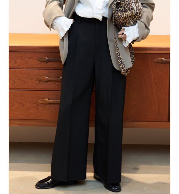 OUTDOOR PRODUCTS Usual Things「≪予約 WEB限定追加 ≫ORDINARY タックワイドスラックス」|スラックス|