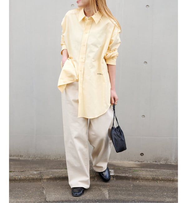 OUTDOOR PRODUCTS Usual Things「RATIONAL GIRLロゴ刺繍オックスフォードシャツ」|シャツ・ブラウス|