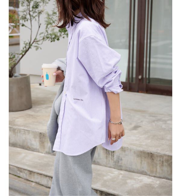 OUTDOOR PRODUCTS Usual Things「RATIONAL GIRLロゴ刺繍オックスフォードシャツ」|シャツ・ブラウス|