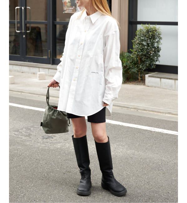 OUTDOOR PRODUCTS Usual Things「RATIONAL GIRLロゴ刺繍オックスフォードシャツ」|シャツ・ブラウス|