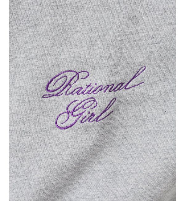 OUTDOOR PRODUCTS Usual Things「RATIONAL GIRL ロゴ刺繍スウェットプルオーバー」|スウェット・ジャージ|