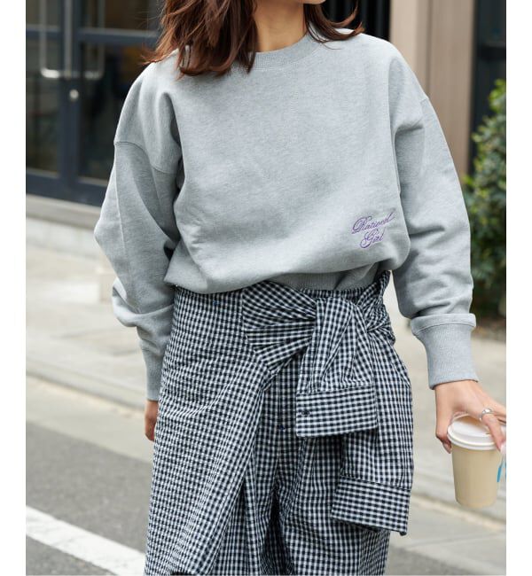 OUTDOOR PRODUCTS Usual Things「RATIONAL GIRL ロゴ刺繍スウェットプルオーバー」|スウェット・ジャージ|