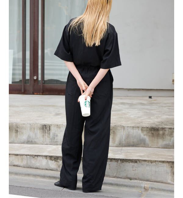 OUTDOOR PRODUCTS Usual Things「ダブルポケットVネックオールインワン」|オールインワン|