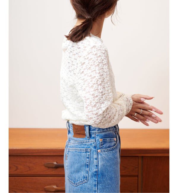 OUTDOOR PRODUCTS Usual Things「フラワーストレッチカットレースプルオーバー」|Tシャツ・カットソー|