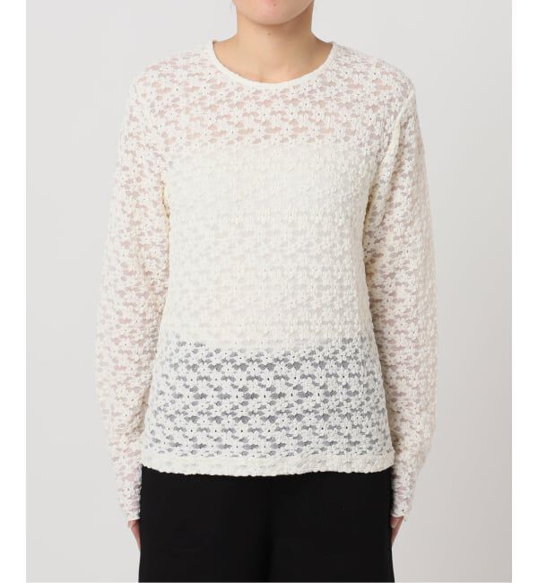 OUTDOOR PRODUCTS Usual Things「フラワーストレッチカットレースプルオーバー」|Tシャツ・カットソー|