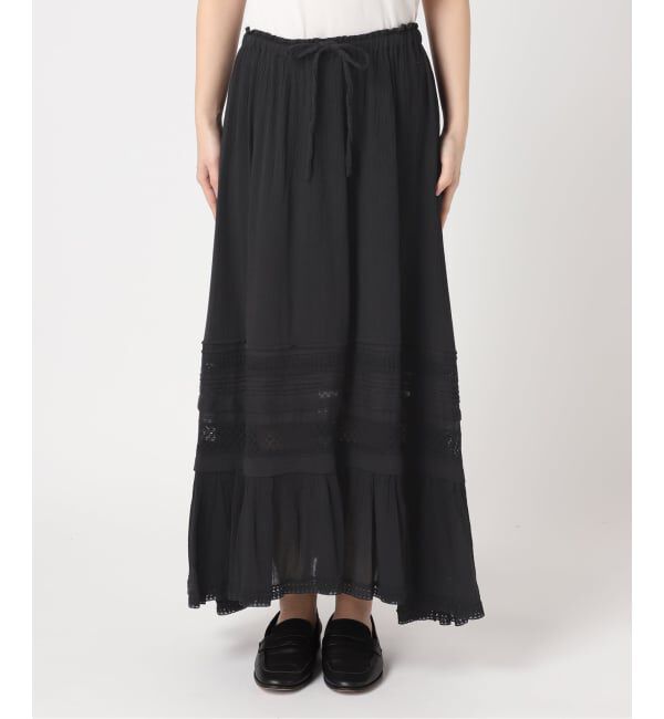 OUTDOOR PRODUCTS Usual Things「≪予約≫コットンレーストリムスカート」|スカート|