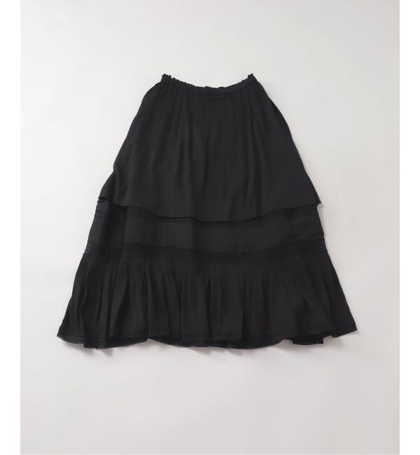 OUTDOOR PRODUCTS Usual Things「≪予約≫コットンレーストリムスカート」|スカート|