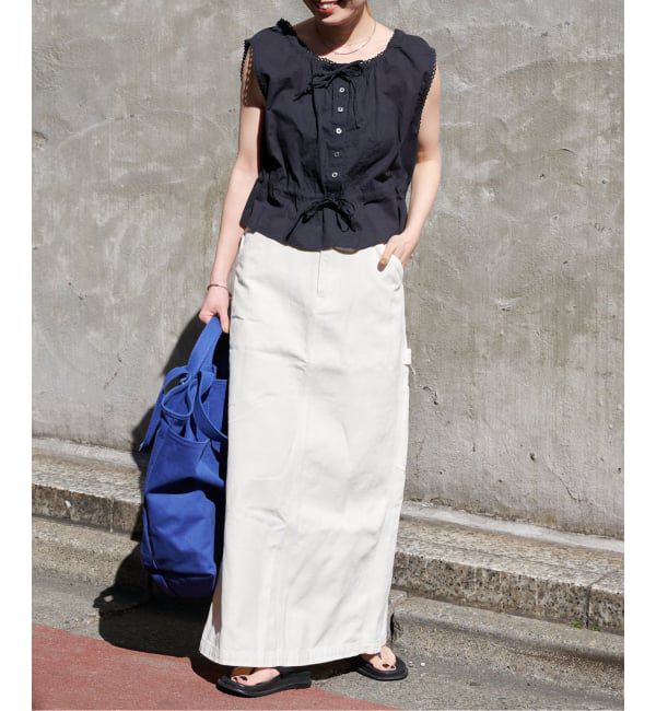 OUTDOOR PRODUCTS Usual Things「≪予約≫ピンタックレースノースリブラウス」|シャツ・ブラウス|