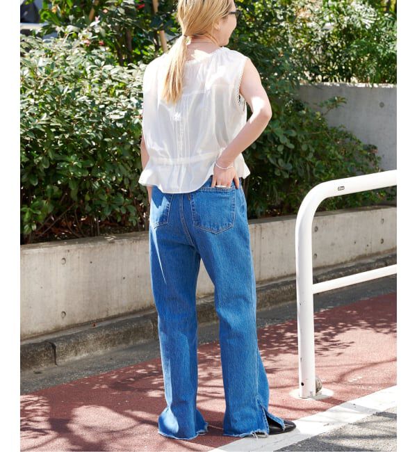 OUTDOOR PRODUCTS Usual Things「≪予約≫ピンタックレースノースリブラウス」|シャツ・ブラウス|