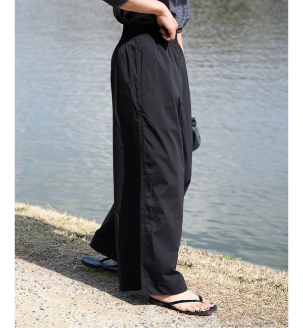 OUTDOOR PRODUCTS Usual Things「≪予約≫ACTIVE WEAR ナイロンライトタイプライターバンドウエストバギーパンツ」|スラックス|