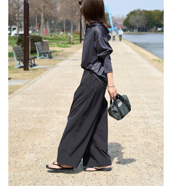 OUTDOOR PRODUCTS Usual Things「≪予約≫ACTIVE WEAR ナイロンライトタイプライターバンドウエストバギーパンツ」|スラックス|