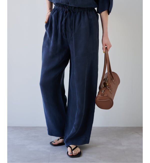 OUTDOOR PRODUCTS Usual Things「≪予約≫キュプラステッチワークドロストパンツ セットアップ対応」|スラックス|ネイビー