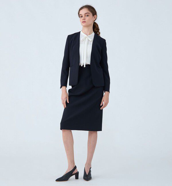 Ballsey「ドライダブルクロス ノーカラージャケット」|ノーカラージャケット|