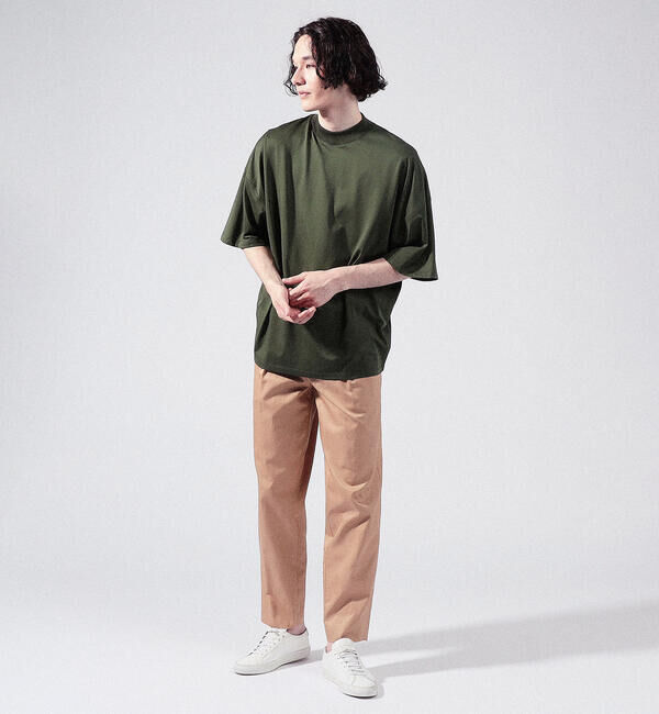 CABaN「CABaN コットン ビルドネックTシャツ」|Tシャツ・カットソー|