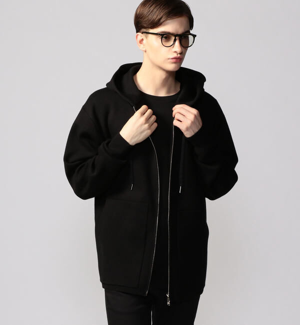 CABaN「CABaN コットンカシミヤ ジップパーカ」|ニット・セーター|