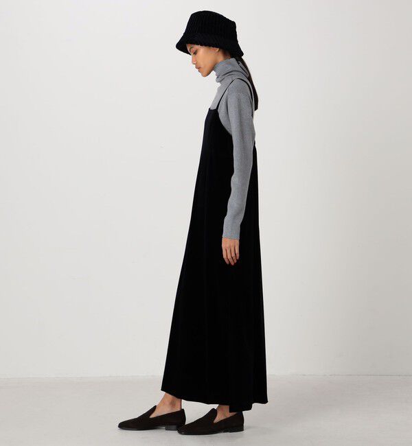 CABaN「ソフトべロア ストラップワンピース」|ワンピース|