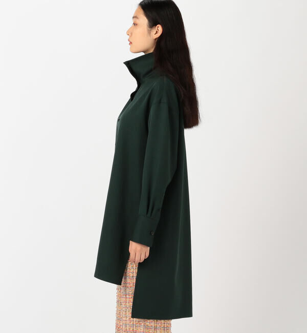 CABaN「 ウールツイル ハイネックロングシャツ」|シャツ・ブラウス|