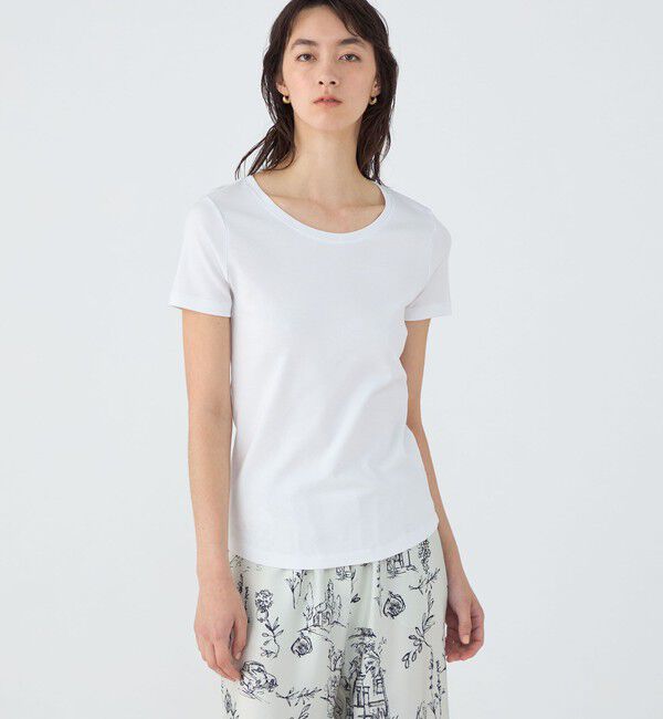 TOMORROWLAND collection「ファインコットン ラウンドネックプルオーバー」|Tシャツ・カットソー|