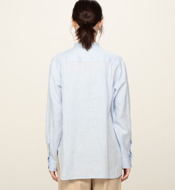 GALERIE VIE「リネン スタンドカラーシャツ」|シャツ・ブラウス|