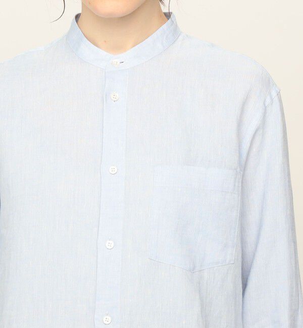 GALERIE VIE「リネン スタンドカラーシャツ」|シャツ・ブラウス|