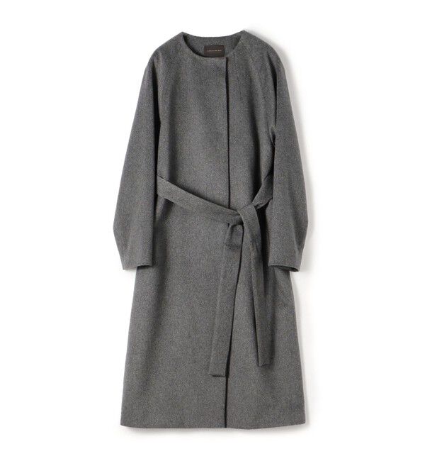 TOMORROWLAND collection「ピュアカシミヤ ノーカラーコート」|ノーカラーコート|17 グレー