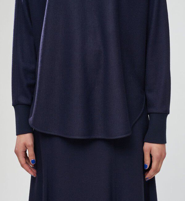 DES PRES「ニットコンビネーション ハイネックプルオーバー」|Tシャツ・カットソー|