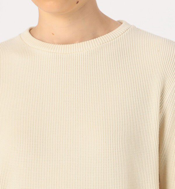 GALERIE VIE「ウールコットンワッフル ラウンドネックプルオーバー」|Tシャツ・カットソー|