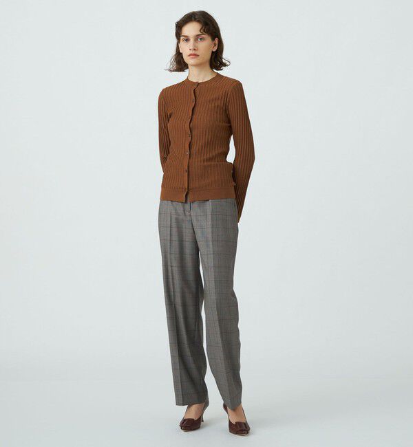 TOMORROWLAND collection「カシミヤシルクリブ クルーネックカーディガン」|カーディガン|