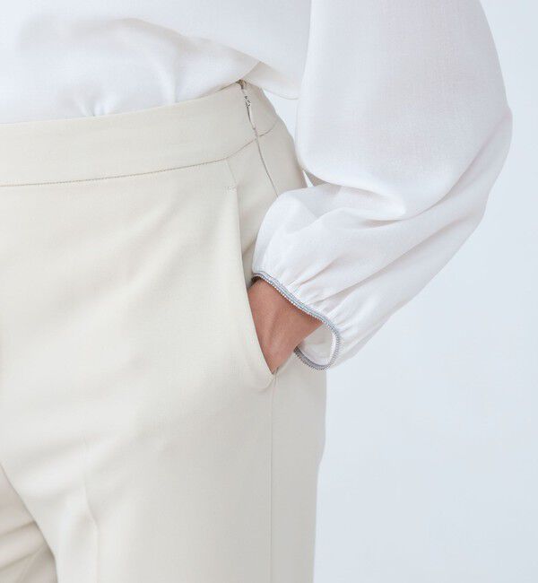 Ballsey「ドライダブルクロス セミワイドフレアパンツ」|スラックス|